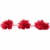 Тесьма плетеная "Рюш", упак. 9,14 м, цвет красный - купить в Казани. Цена: 46.82 руб.