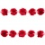 Тесьма плетеная "Рюш", упак. 9,14 м, цвет красный - купить в Казани. Цена: 46.82 руб.