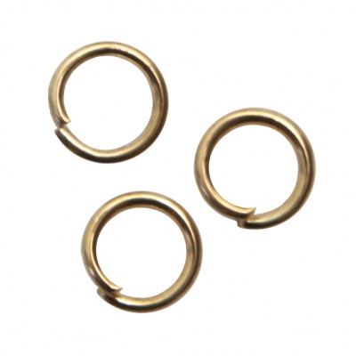 Кольцо  соединительное для бижутерии 5 мм, цв.-золото - купить в Казани. Цена: 0.44 руб.