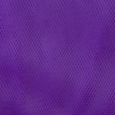 Фатин матовый 16-85, 12 гр/м2, шир.300см, цвет фиолетовый - купить в Казани. Цена 96.31 руб.