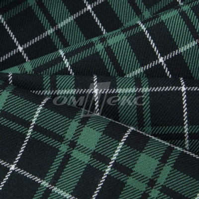 Ткань костюмная Клетка 25577, т.зеленый/зеленый./ч/бел, 230 г/м2, шир.150 см - купить в Казани. Цена 539.74 руб.