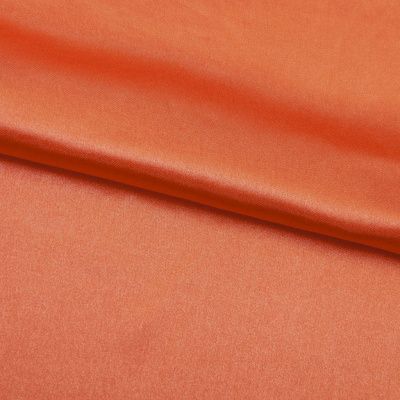 Поли креп-сатин 18-1445, 120 гр/м2, шир.150см, цвет оранжевый - купить в Казани. Цена 155.57 руб.