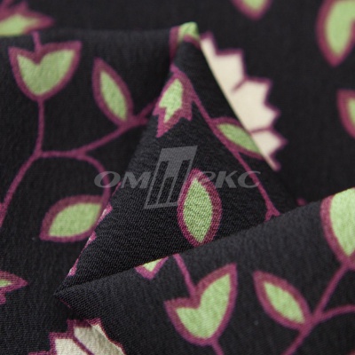 Плательная ткань "Фламенко" 10.1, 80 гр/м2, шир.150 см, принт растительный - купить в Казани. Цена 241.49 руб.