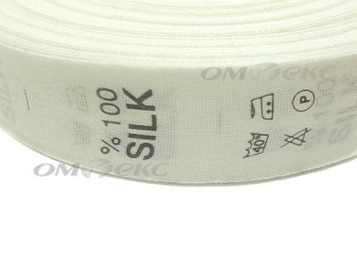 Состав и уход за тк.100% Silk (1000 шт) - купить в Казани. Цена: 520.46 руб.