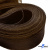 Регилиновая лента, шир.80мм, (уп.25 ярд), цв.- коричневый - купить в Казани. Цена: 648.89 руб.