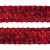 Тесьма с пайетками 3, шир. 35 мм/уп. 25+/-1 м, цвет красный - купить в Казани. Цена: 1 308.30 руб.