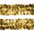 Тесьма с пайетками D16, шир. 30 мм/уп. 25+/-1 м, цвет золото - купить в Казани. Цена: 1 087.39 руб.