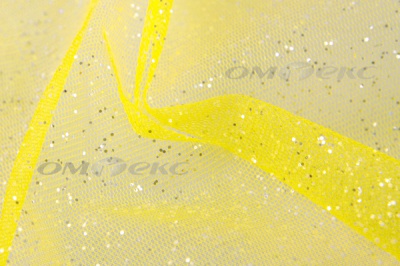 Сетка Глиттер, 40 гр/м2, шир.160см, цвет жёлтый - купить в Казани. Цена 163.01 руб.