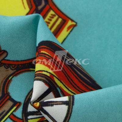 Плательная ткань "Фламенко" 16.2, 80 гр/м2, шир.150 см, принт этнический - купить в Казани. Цена 241.49 руб.