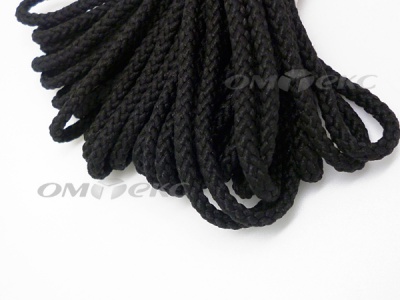 Шнур В-035 4 мм круп.плетение 100 м черный - купить в Казани. Цена: 156.40 руб.