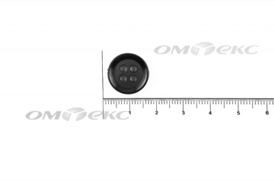 51400/15 мм (4 пр) черные пуговицы - купить в Казани. Цена: 0.67 руб.