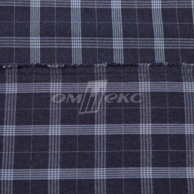 Ткань костюмная клетка 25790 2005, 200 гр/м2, шир.150см, цвет т.синий/син/бел - купить в Казани. Цена 484.64 руб.