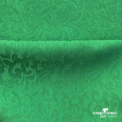 Ткань жаккард королевский, 100% полиэстр 180 г/м 2, шир.150 см, цв-зеленый - купить в Казани. Цена 293.39 руб.
