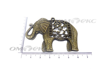 Декоративный элемент для творчества из металла "Слон"  - купить в Казани. Цена: 26.66 руб.