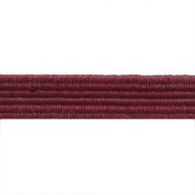 Резиновые нити с текстильным покрытием, шир. 6 мм ( упак.30 м/уп), цв.- 88-бордо - купить в Казани. Цена: 155.22 руб.