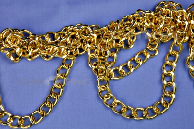 Цепь металл декоративная №11 (17*13) золото (10+/-1 м)  - купить в Казани. Цена: 1 341.87 руб.