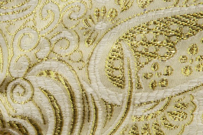 Ткань костюмная жаккард №5, 140 гр/м2, шир.150см, цвет золото - купить в Казани. Цена 383.29 руб.