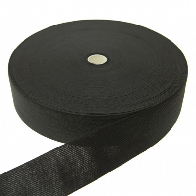 Резинка 35 мм (40 м)  черная бобина - купить в Казани. Цена: 395.72 руб.