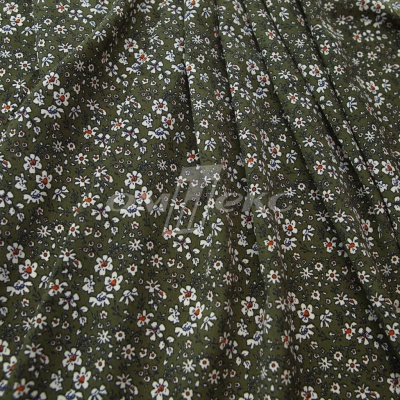 Плательная ткань "Фламенко" 11.2, 80 гр/м2, шир.150 см, принт растительный - купить в Казани. Цена 259.21 руб.