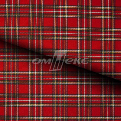 Ткань костюмная клетка 24379 2014, 230 гр/м2, шир.150см, цвет красный/бел/жел - купить в Казани. Цена 528.72 руб.