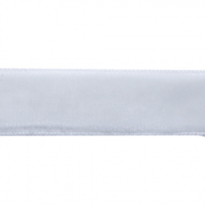 Лента бархатная нейлон, шир.12 мм, (упак. 45,7м), цв.01-белый - купить в Казани. Цена: 457.61 руб.