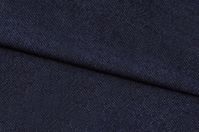 Ткань джинсовая №96, 160 гр/м2, шир.148см, цвет т.синий - купить в Казани. Цена 350.42 руб.
