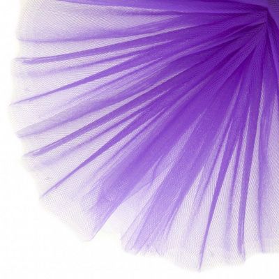 Фатин матовый 16-85, 12 гр/м2, шир.300см, цвет фиолетовый - купить в Казани. Цена 97.30 руб.