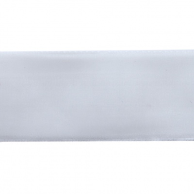 Лента бархатная нейлон, шир.25 мм, (упак. 45,7м), цв.01-белый - купить в Казани. Цена: 981.09 руб.