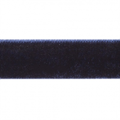 Лента бархатная нейлон, шир.12 мм, (упак. 45,7м), цв.180-т.синий - купить в Казани. Цена: 411.60 руб.