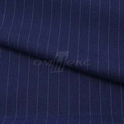 Костюмная ткань "Жаклин", 188 гр/м2, шир. 150 см, цвет тёмно-синий - купить в Казани. Цена 426.49 руб.