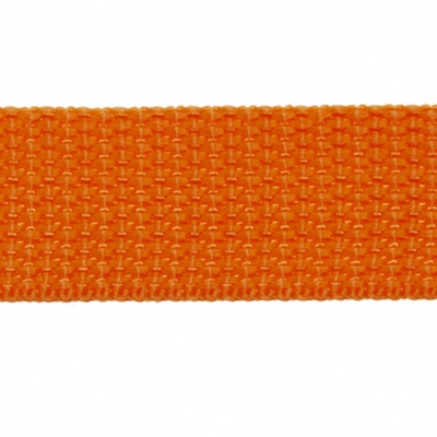 Стропа текстильная, шир. 25 мм (в нам. 50+/-1 ярд), цвет оранжевый - купить в Казани. Цена: 409.94 руб.