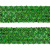 Тесьма с пайетками D4, шир. 35 мм/уп. 25+/-1 м, цвет зелёный - купить в Казани. Цена: 1 308.30 руб.