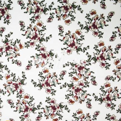 Плательная ткань "Фламенко" 23.1, 80 гр/м2, шир.150 см, принт растительный - купить в Казани. Цена 264.56 руб.