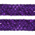 Тесьма с пайетками 12, шир. 35 мм/уп. 25+/-1 м, цвет фиолет - купить в Казани. Цена: 1 308.30 руб.