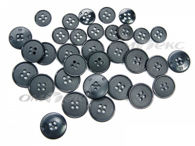 51926/15 мм (4 пр) черные пуговицы (брючные) - купить в Казани. Цена: 1.50 руб.