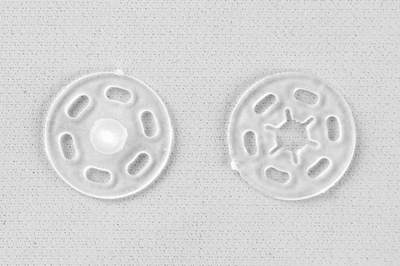 Кнопки пришивные пластиковые 15 мм, блистер 24шт, цв.-прозрачные - купить в Казани. Цена: 68.79 руб.