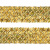 Тесьма с пайетками D16, шир. 35 мм/уп. 25+/-1 м, цвет золото - купить в Казани. Цена: 1 281.60 руб.