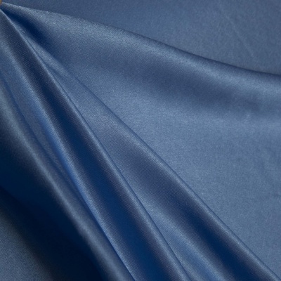 Поли креп-сатин 16-4132, 125 (+/-5) гр/м2, шир.150см, цвет голубой - купить в Казани. Цена 155.57 руб.