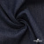 Ткань костюмная "Джинс" с начесом, 320 г/м2, 80% хлопок 20%полиэстер, шир. 160 см, т.синий - купить в Казани. Цена 492.24 руб.