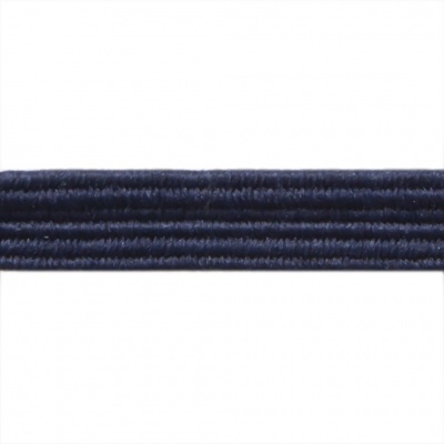 Резиновые нити с текстильным покрытием, шир. 6 мм ( упак.30 м/уп), цв.- 117-т.синий - купить в Казани. Цена: 152.05 руб.