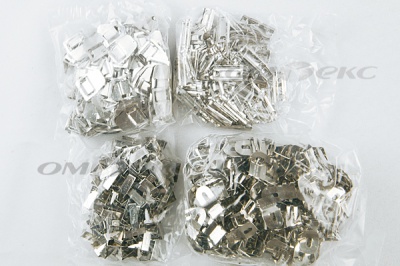 Крючки брючные 4 шипа "Стром" 144 шт. никель - купить в Казани. Цена: 383.97 руб.