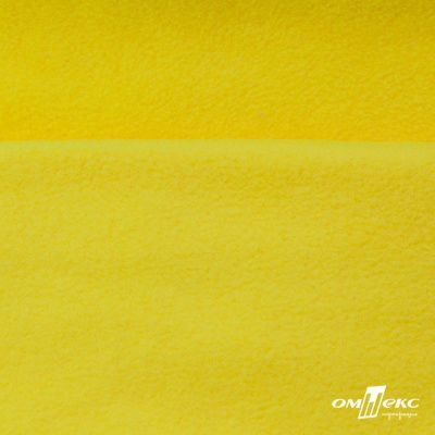 Флис DTY 14-0760, 240 г/м2, шир. 150 см, цвет яркий желтый - купить в Казани. Цена 640.46 руб.