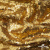 Трикотажное полотно, Сетка с пайетками,188 гр/м2, шир.140 см, цв.-тем.золото (#51) - купить в Казани. Цена 505.15 руб.
