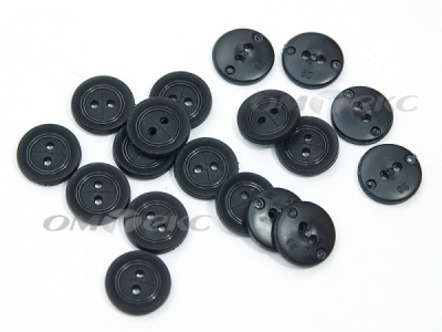 51820/18 мм (2 пр) черные пуговицы - купить в Казани. Цена: 0.82 руб.