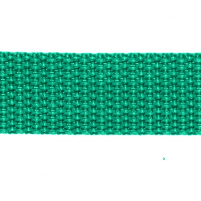Стропа текстильная, шир. 25 мм (в нам. 50+/-1 ярд), цвет яр.зелёный - купить в Казани. Цена: 397.52 руб.