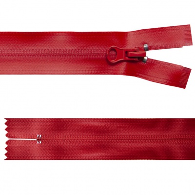 Молния водонепроницаемая PVC Т-7, 20 см, неразъемная, цвет (820)-красный - купить в Казани. Цена: 21.56 руб.