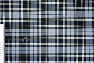 Ткань костюмная клетка Т7274 2004, 220 гр/м2, шир.150см, цвет т.синий/гол/бел - купить в Казани. Цена 