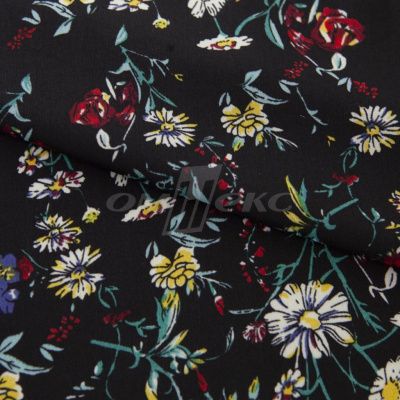 Плательная ткань "Фламенко" 6.2, 80 гр/м2, шир.150 см, принт растительный - купить в Казани. Цена 239.03 руб.