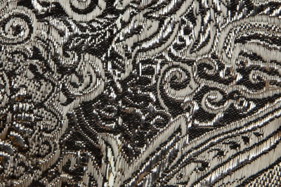 Ткань костюмная жаккард №11, 140 гр/м2, шир.150см, цвет тем.серебро - купить в Казани. Цена 383.29 руб.