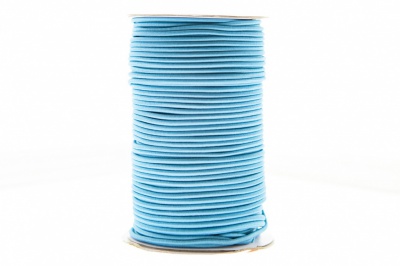 0370-1301-Шнур эластичный 3 мм, (уп.100+/-1м), цв.168 - голубой - купить в Казани. Цена: 459.62 руб.